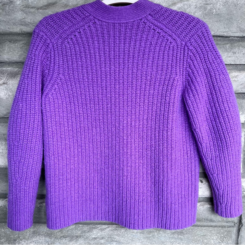 Vince Vibrant Purple Knit Cardigan - Picture 5 of 7